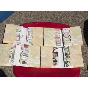 Anna Griffin Paper Floral Greetings Sentiment Stickers LOT 299 pieces